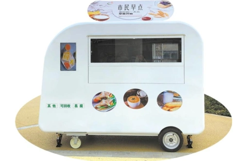 第四代百余辆智能早餐车本月上岗,将成为便民的城市家具