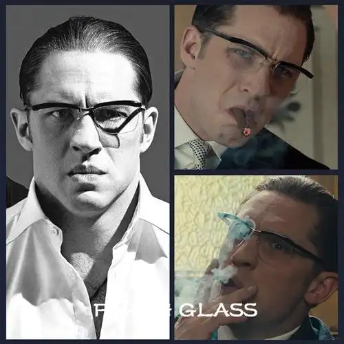 黑道传奇汤姆哈迪同款方形半框眼镜男女近视定制成品光学镜