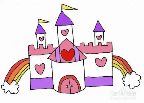 怎么画彩色简笔画美丽的城堡呢接下来让我们一起来看看吧