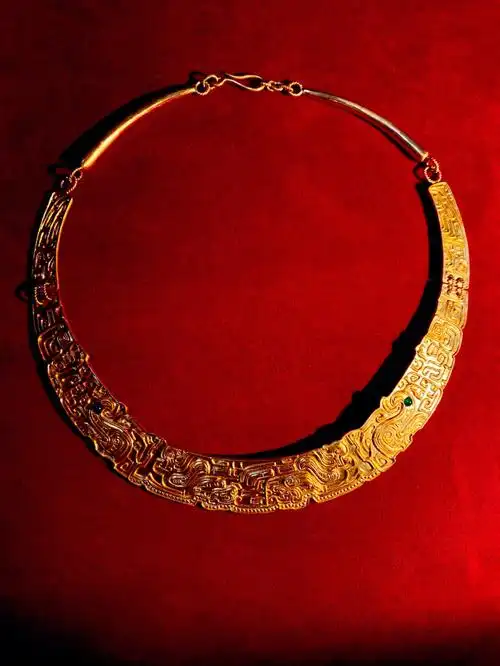 凤鸟祥瑞环最时尚的非遗古董金项圈