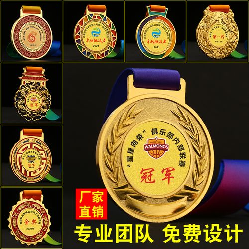 奖牌定做运动会奖牌定制金属挂牌制作儿童金牌冠军奖牌奖章纪念牌