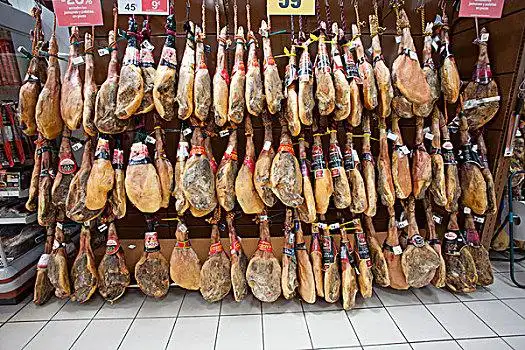 多样,火腿,超市,安达卢西亚,西班牙,欧洲