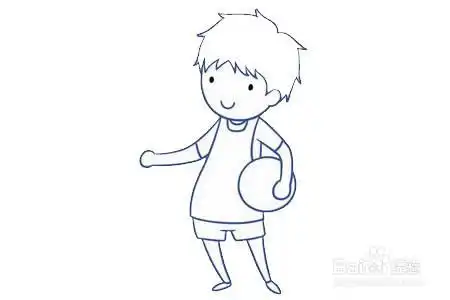 男青年的简笔画