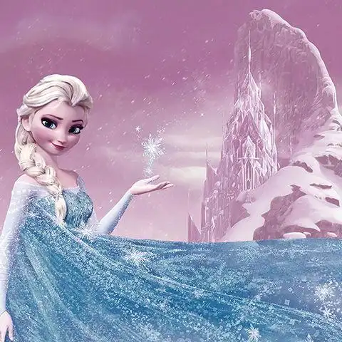 冰雪奇缘海报爱莎公主艾莎女王安娜海报贴画墙画墙纸l9060cm