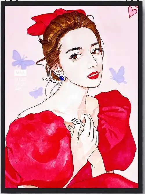 你更喜欢哪个年级画的迪丽热吧呢明星手绘迪丽热巴