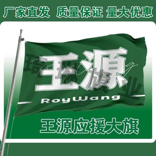 王源应援旗十周年演唱会后援会新款定制粉丝团周边大旗带伸缩杆