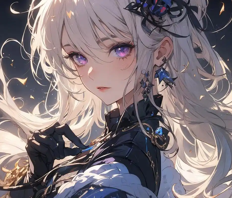 紫瞳少女:智慧与勇气的光芒 紫瞳少女,她拥有一双独特的紫色眼睛,散发