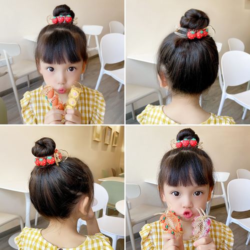 独宝旗舰店的优惠券大全—2021新款儿童发夹后脑勺抓夹可爱卡通丸子头