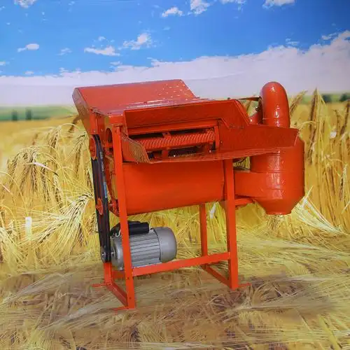 明星50型小麦脱粒机家用小型黄豆青稞高粱大豆收割机全喂入式包邮