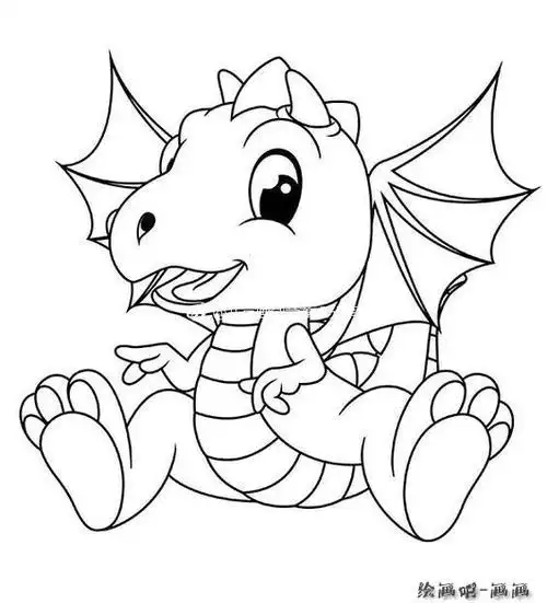 恐龙宝宝简笔画 恐龙宝宝简笔画 幼儿园 简笔画图片大全-蒲城教育文学