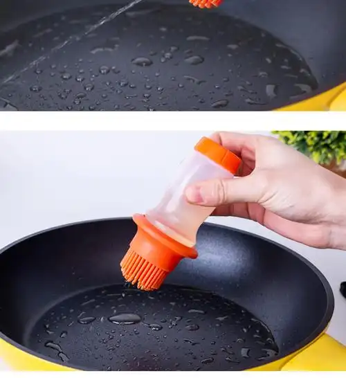 日式抹油刷一体式挤压式耐高温油刷均匀涂抹刷烧烤刷硅胶油刷油瓶厨房