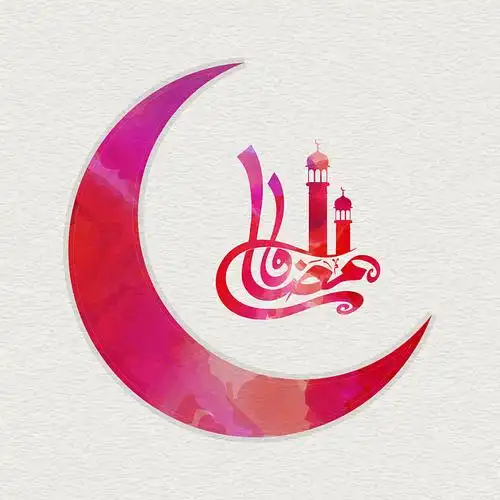 新月_伊斯兰_节日_创意_大_阿拉伯_书法_文字_神圣_穆斯林_高清图片