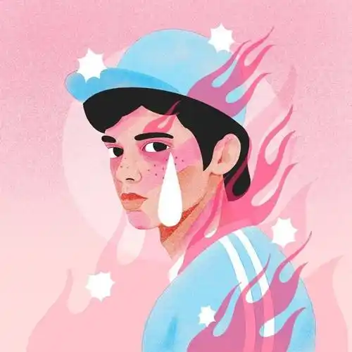 这插画有意思来自猛男粉的悲伤