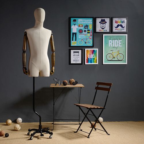 男装模特道具橱窗展示摄影模特韩版身材男半身可穿裤子服装模特架