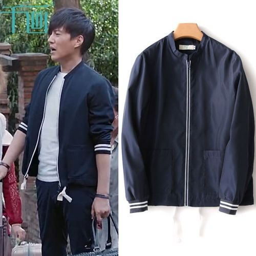 2018春装新款恋爱先生靳东程皓同款衣服夹克外套男短款飞行棒球服