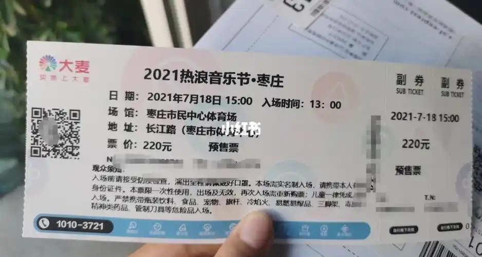 热浪音乐节收到门票啦