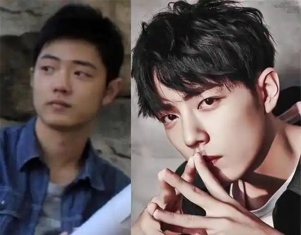 明星早期未经包装照片曝光出道前后判若两人被肖战惊讶到了