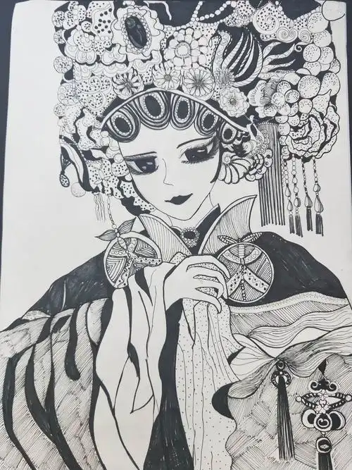 线绘黑白奥妙——锡林浩特市实验二校(4——6年级)优秀线描画作品展