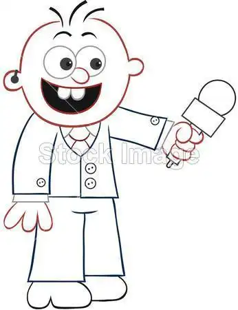 幼儿新闻播报简笔画