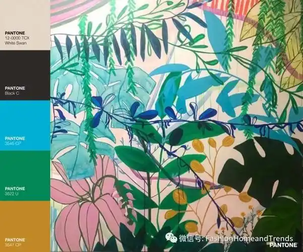 艺术家katemayes的蓝绿色配色宝典fashion色彩