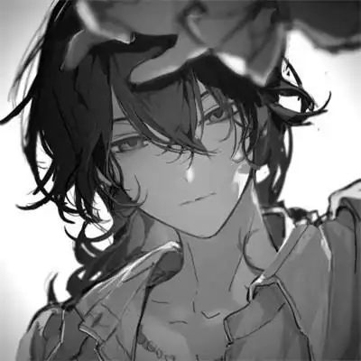 动漫帅哥头像黑白图片大全_男生动漫头像_头像屋