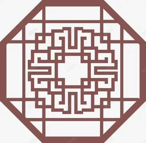 八边形剪纸窗花虎年窗花新年福字门贴剪纸窗花贴2022春节过年喜庆装饰