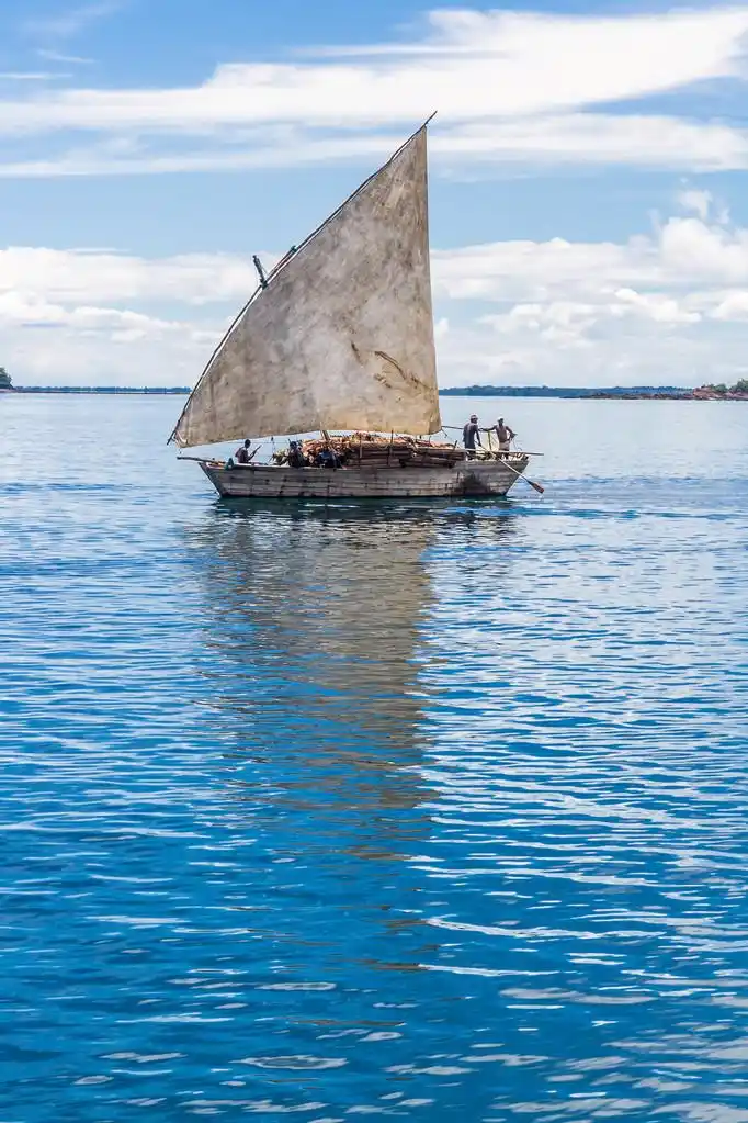 传统马达加斯加单桅帆船