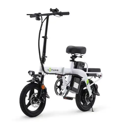 绿源48v折叠电动车小型轻便电动自行车锂电池快速折叠tcm视频