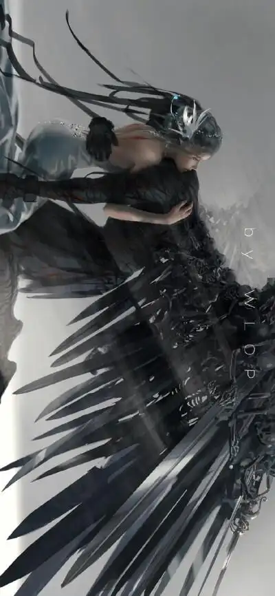 鬼刀插画壁纸 画师wlop