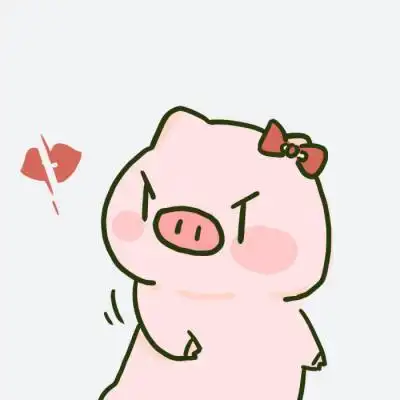 2020猪年最火微信头像 卡通猪情侣头像一男一女_可爱美图