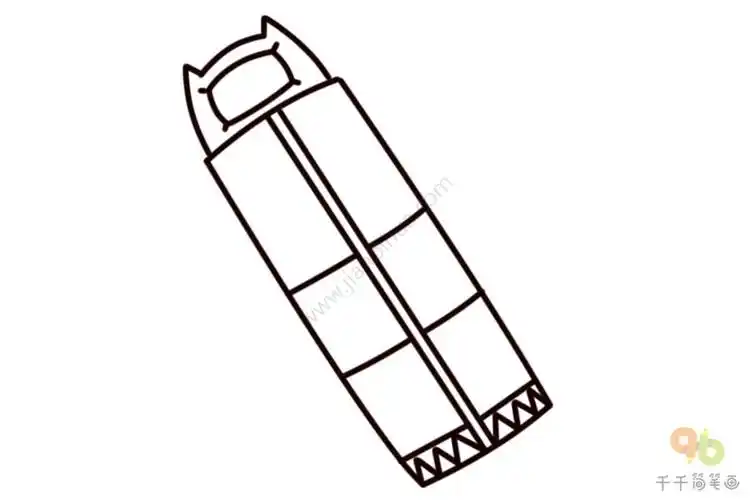 卡通睡袋简笔画图片