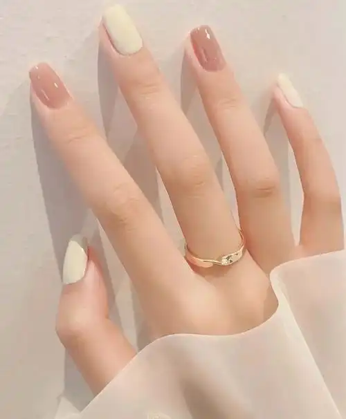 ins美甲  #手绘美甲  #纯色美甲  #气质美甲  #夏天美甲  #纯