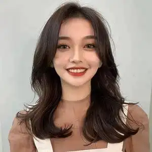 发型全头套式2假发女长卷发大波浪网红可爱蓬松自然空气刘海水波纹