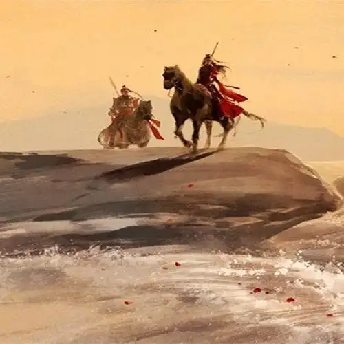 天山雪海风寒月明征人横笛路险碛艰