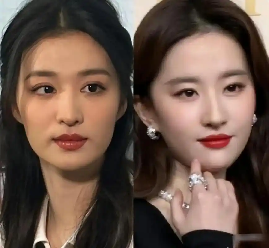 王楚然和刘亦菲同框,她这个眼神可不太友善[偷笑]