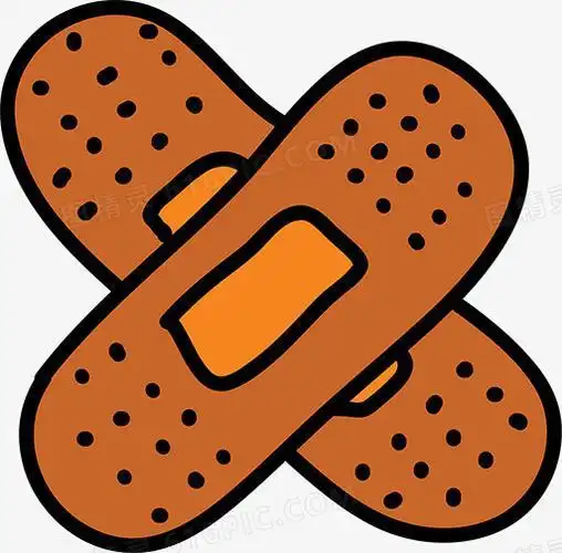 卡通创可贴简笔画