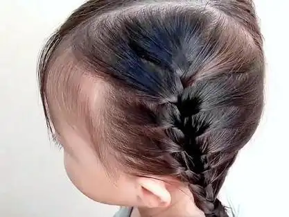 夏日清爽无刘海麻花辫#儿童编发 #小辫小辫扎起来 #生女儿就是用来