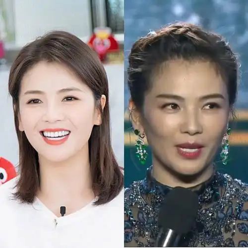 四十加女演员离开滤镜一言难尽,闫妮的脸变化大,刘涛殷桃皮肤黑