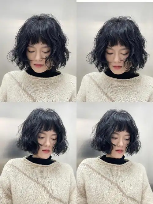 短发女生一定要尝试的烫发类型很适合发量少,头顶扁塌服帖的女生@长沙
