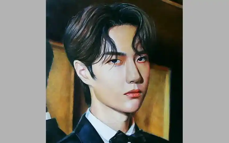 【手绘从零开始】彩铅肖像范画展示——王一博_哔哩哔哩_bilibili