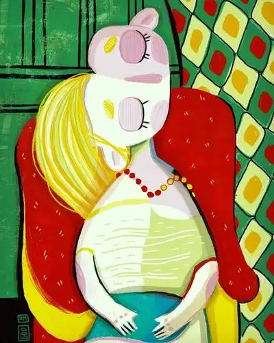 她笔下的世界名画超级萌