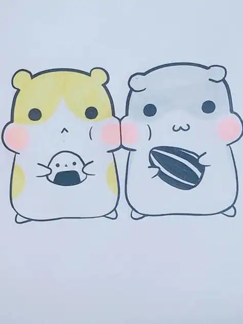小图案之手绘简笔画简笔画图片手绘小仓鼠怎么画简单可爱小仓鼠怎么画
