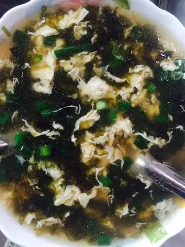 一嘴榴莲味儿做的紫菜蛋汤