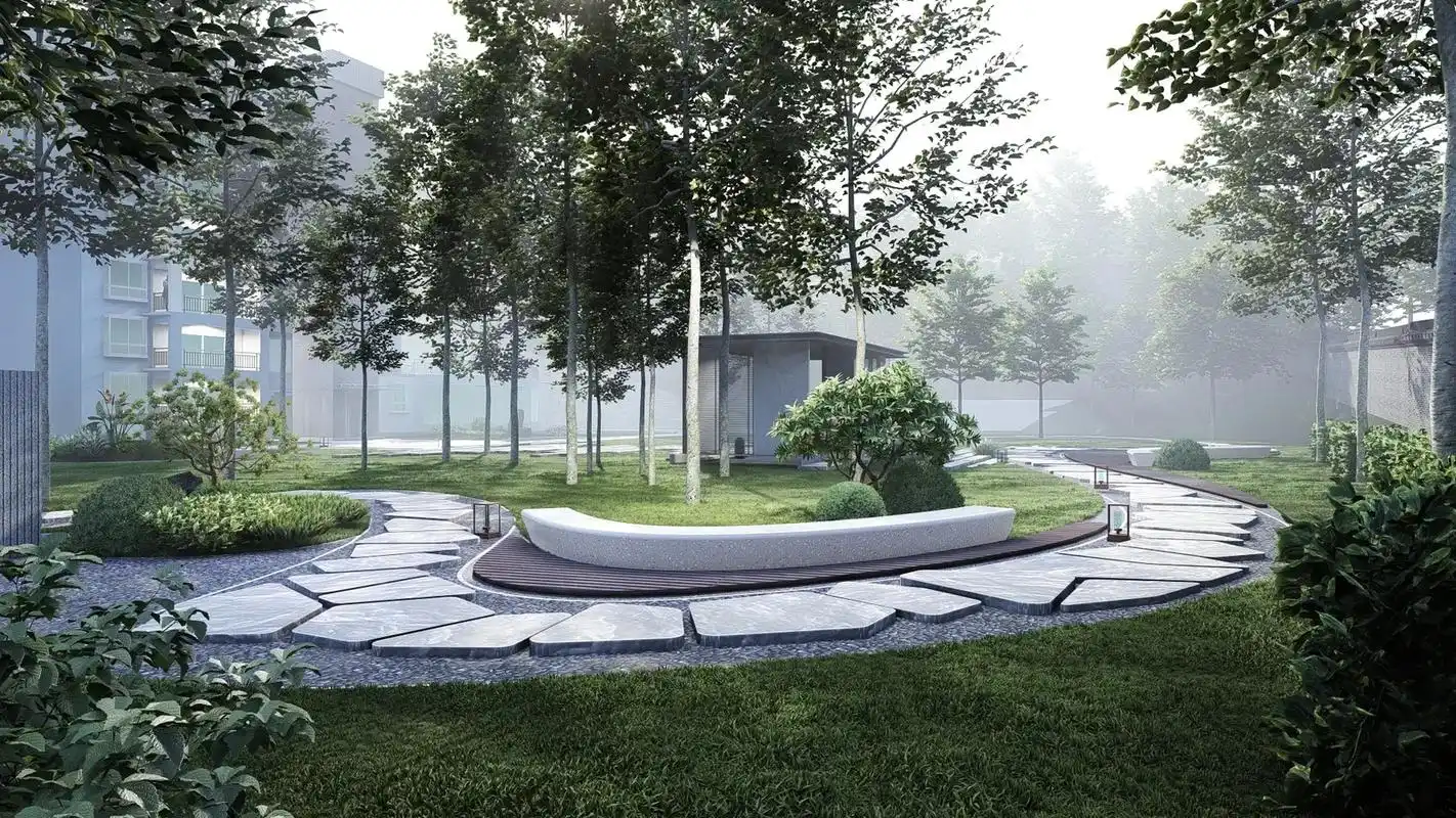 小区景观方案效果图案例分享.#景观设计 #效果图 #设计效果 - 抖音