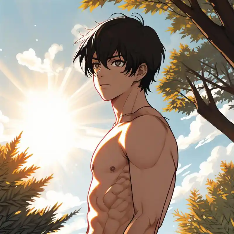 94男生露腹肌的漫画头像90