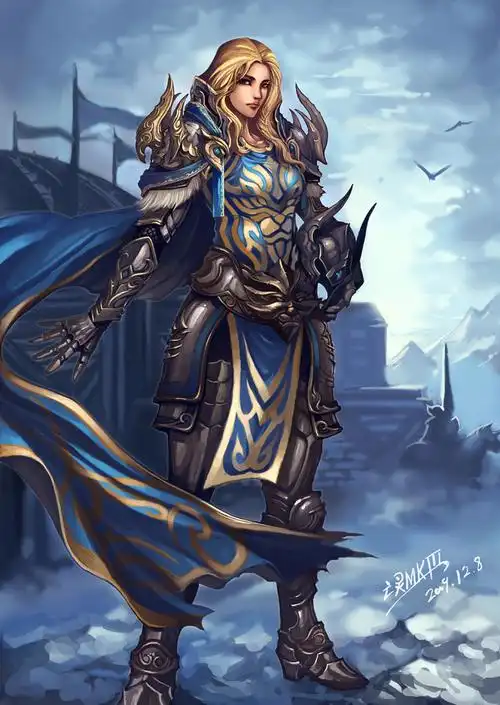 身穿t9套的人类女圣骑士莉娅德琳_17173魔兽世界专区_17173.