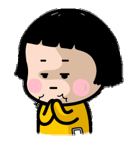 卡通gif拍手gif黄衣服gif红脸蛋gif