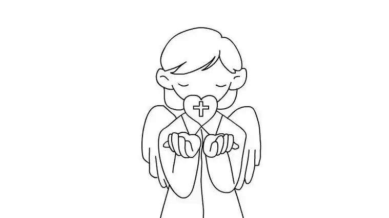 白衣天使简笔画的画法 - 童乐福儿童网