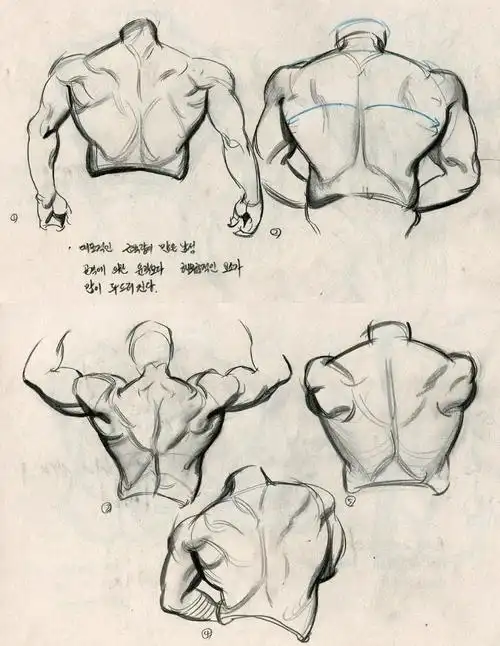 人物全身速写人体速写概括范画