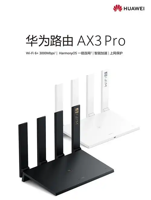 【网线套装】华为路由器ax3 pro家用智能穿墙无线路由器